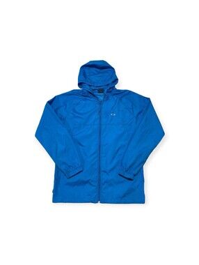Oakley RN # 96548 CA # 35460 Hooded Zip Jacket Blue Size L Men’s